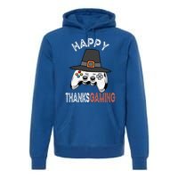 Happy Thanksgaming Cute Video Game Controller Thanksgiving Gift Premium Hoodie