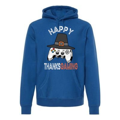 Happy Thanksgaming Cute Video Game Controller Thanksgiving Gift Premium Hoodie