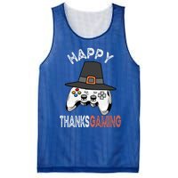 Happy Thanksgaming Cute Video Game Controller Thanksgiving Gift Mesh Reversible Basketball Jersey Tank