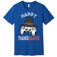 Happy Thanksgaming Cute Video Game Controller Thanksgiving Gift Premium T-Shirt