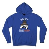 Happy Thanksgaming Cute Video Game Controller Thanksgiving Gift Tall Hoodie