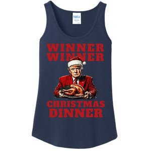 Humorous Trump Christmas Winner Winner Christmas Dinner Ladies Essential Tank