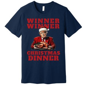 Humorous Trump Christmas Winner Winner Christmas Dinner Premium T-Shirt