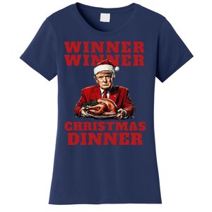 Humorous Trump Christmas Winner Winner Christmas Dinner Women's T-Shirt