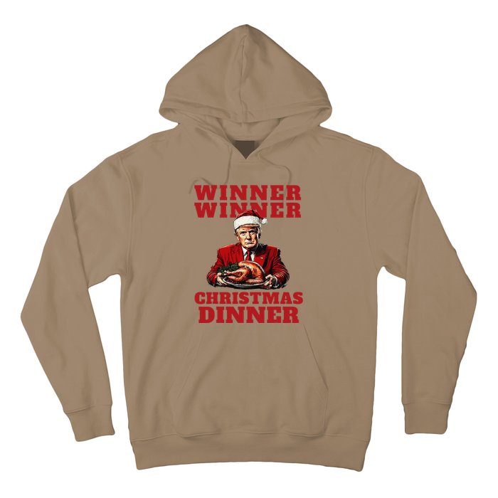 Humorous Trump Christmas Winner Winner Christmas Dinner Hoodie