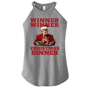 Humorous Trump Christmas Winner Winner Christmas Dinner Women's Perfect Tri Rocker Tank