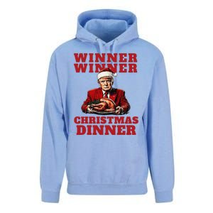 Humorous Trump Christmas Winner Winner Christmas Dinner Unisex Surf Hoodie