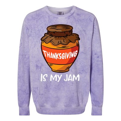 Halloween Thanksgiving Christmas Gnome Happy HallothanksMas  Colorblast Crewneck Sweatshirt