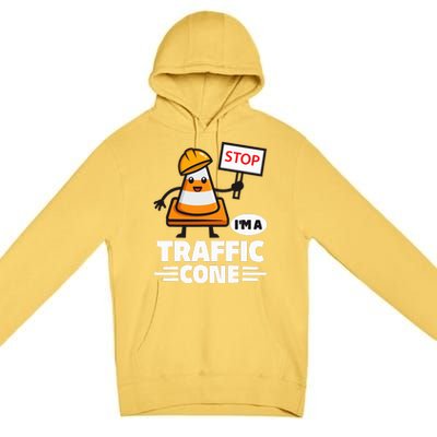 Halloween Traffic Cone Costume IM A Traffic Cone Premium Pullover Hoodie