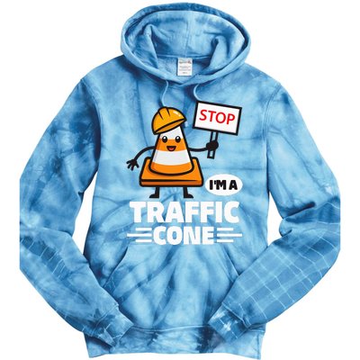 Halloween Traffic Cone Costume IM A Traffic Cone Tie Dye Hoodie