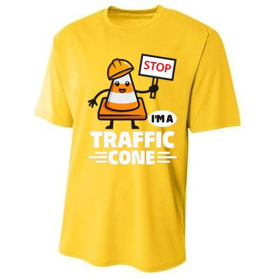 Halloween Traffic Cone Costume IM A Traffic Cone Performance Sprint T-Shirt