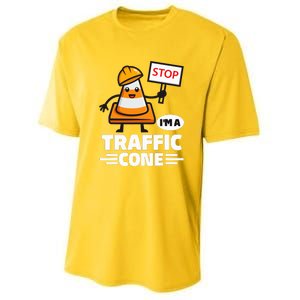 Halloween Traffic Cone Costume IM A Traffic Cone Youth Performance Sprint T-Shirt