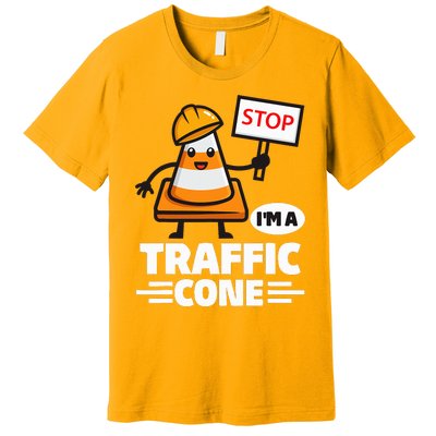 Halloween Traffic Cone Costume IM A Traffic Cone Premium T-Shirt