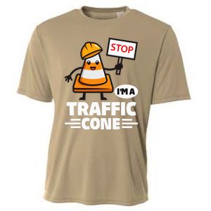 Halloween Traffic Cone Costume IM A Traffic Cone Cooling Performance Crew T-Shirt