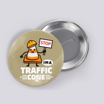 Halloween Traffic Cone Costume IM A Traffic Cone Button