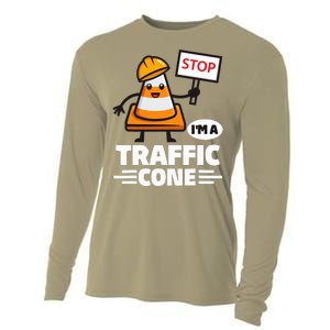 Halloween Traffic Cone Costume IM A Traffic Cone Cooling Performance Long Sleeve Crew