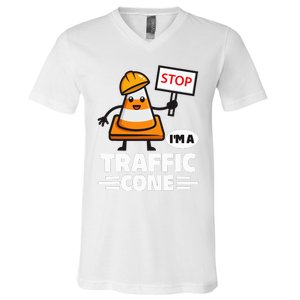 Halloween Traffic Cone Costume IM A Traffic Cone V-Neck T-Shirt