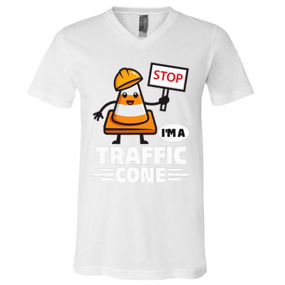 Halloween Traffic Cone Costume IM A Traffic Cone V-Neck T-Shirt