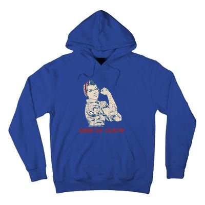 Honor Thy Country American Independence Usa Freedom Gift Tall Hoodie