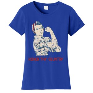 Honor Thy Country American Independence Usa Freedom Gift Women's T-Shirt