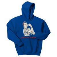 Honor Thy Country American Independence Usa Freedom Gift Kids Hoodie