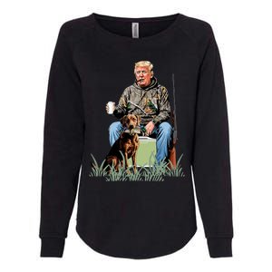 Hunting Trump Camouflage Funny Duck Hunting Season Maga Womens California Wash Sweatshirt