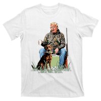 Hunting Trump Camouflage Funny Duck Hunting Season Maga T-Shirt