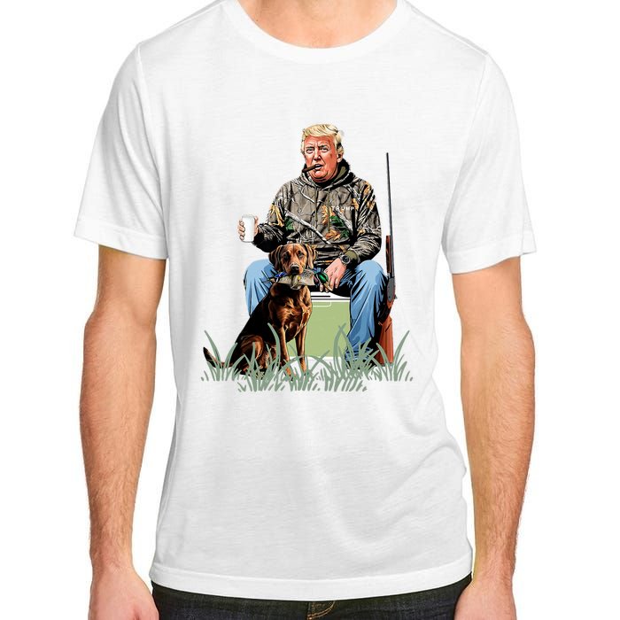 Hunting Trump Camouflage Funny Duck Hunting Season Maga Adult ChromaSoft Performance T-Shirt