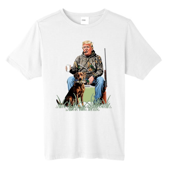 Hunting Trump Camouflage Funny Duck Hunting Season Maga Tall Fusion ChromaSoft Performance T-Shirt