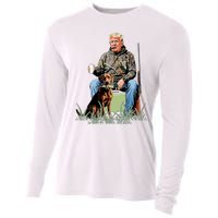 Hunting Trump Camouflage Funny Duck Hunting Season Maga Cooling Performance Long Sleeve Crew