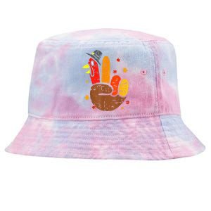 Happy Thanksgiving Cockatiel Turkey Pickup Truck Pumpkins  Tie-Dyed Bucket Hat