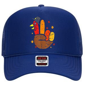 Happy Thanksgiving Cockatiel Turkey Pickup Truck Pumpkins  High Crown Mesh Back Trucker Hat