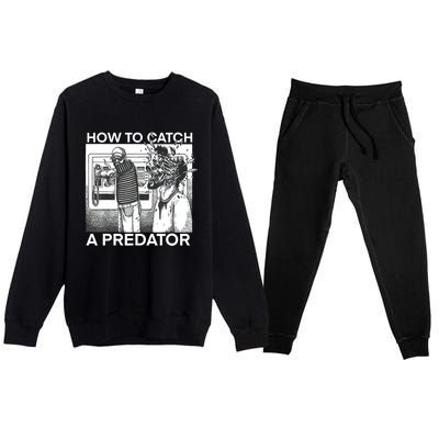 How To Catch A Predator Premium Crewneck Sweatsuit Set