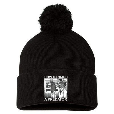How To Catch A Predator Pom Pom 12in Knit Beanie