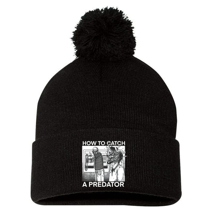 How To Catch A Predator Pom Pom 12in Knit Beanie
