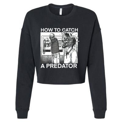 How To Catch A Predator Cropped Pullover Crew