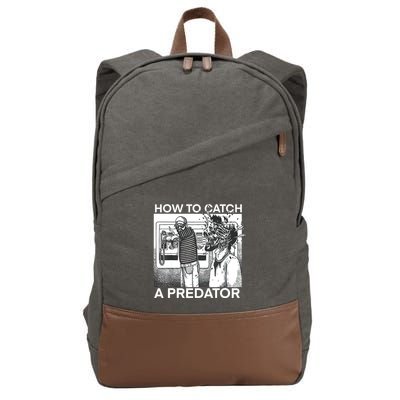 How To Catch A Predator Cotton Canvas Backpack