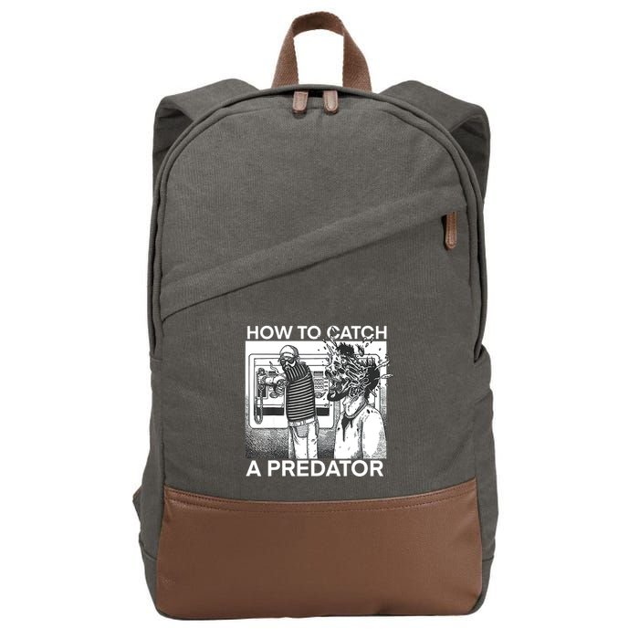 How To Catch A Predator Cotton Canvas Backpack