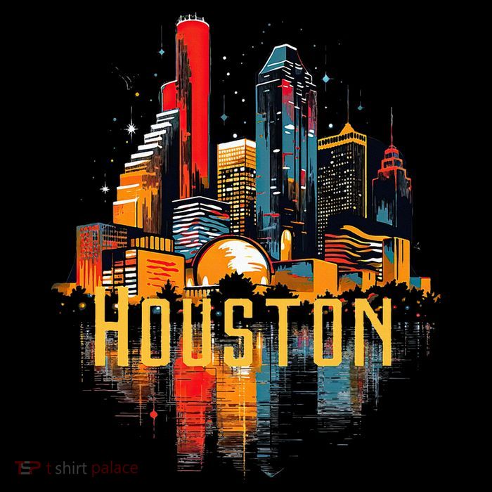Houston Texas City Downtown Skyline Texas Hou Kids T-Shirt