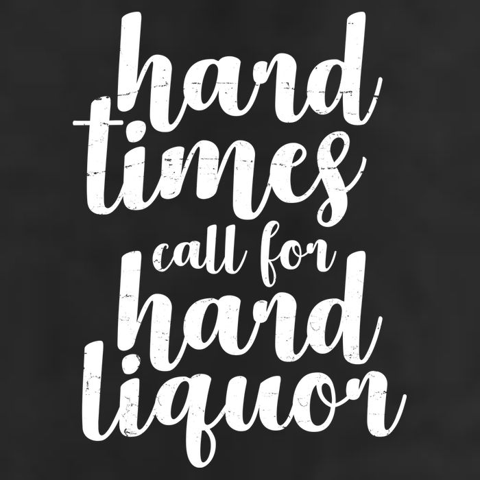 Hard Times Call For Hard Liquor Funny Sarcastic 15oz Campfire Ceramic Mug