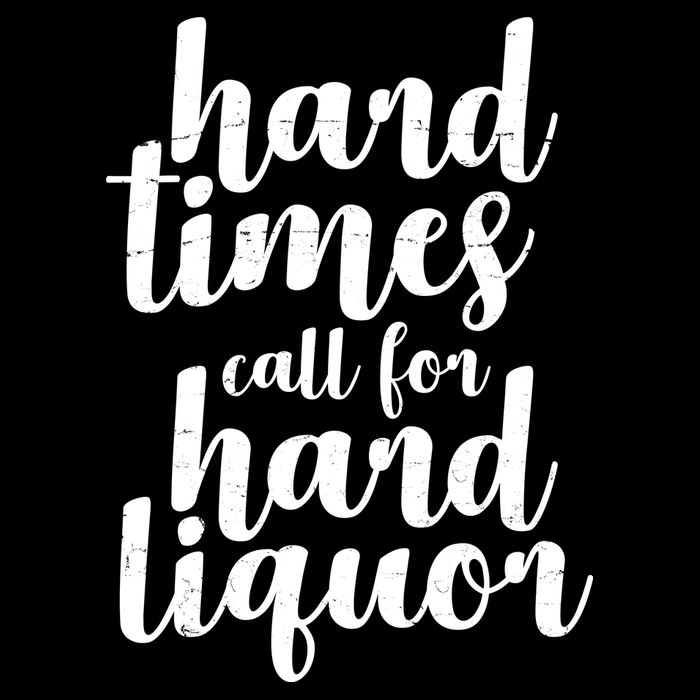 Hard Times Call For Hard Liquor Funny Sarcastic 16 in Basic Backpack