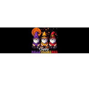 Halloween Thanksgiving Christmas Happy Hallo Thanks Mas Gnomes Bumper Sticker