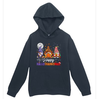 Halloween Thanksgiving Christmas Happy HalloThanksMas Gnomes Urban Pullover Hoodie