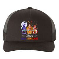 Halloween Thanksgiving Christmas Happy HalloThanksMas Gnomes Yupoong Adult 5-Panel Trucker Hat