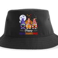 Halloween Thanksgiving Christmas Happy HalloThanksMas Gnomes Sustainable Bucket Hat