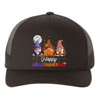 Halloween Thanksgiving Christmas Happy HalloThanksMas Gnomes Yupoong Adult 5-Panel Trucker Hat