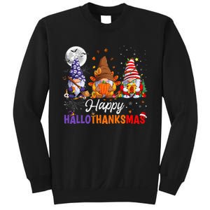 Halloween Thanksgiving Christmas Happy HalloThanksMas Gnomes Sweatshirt