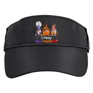 Halloween Thanksgiving Christmas Happy HalloThanksMas Gnomes Adult Drive Performance Visor