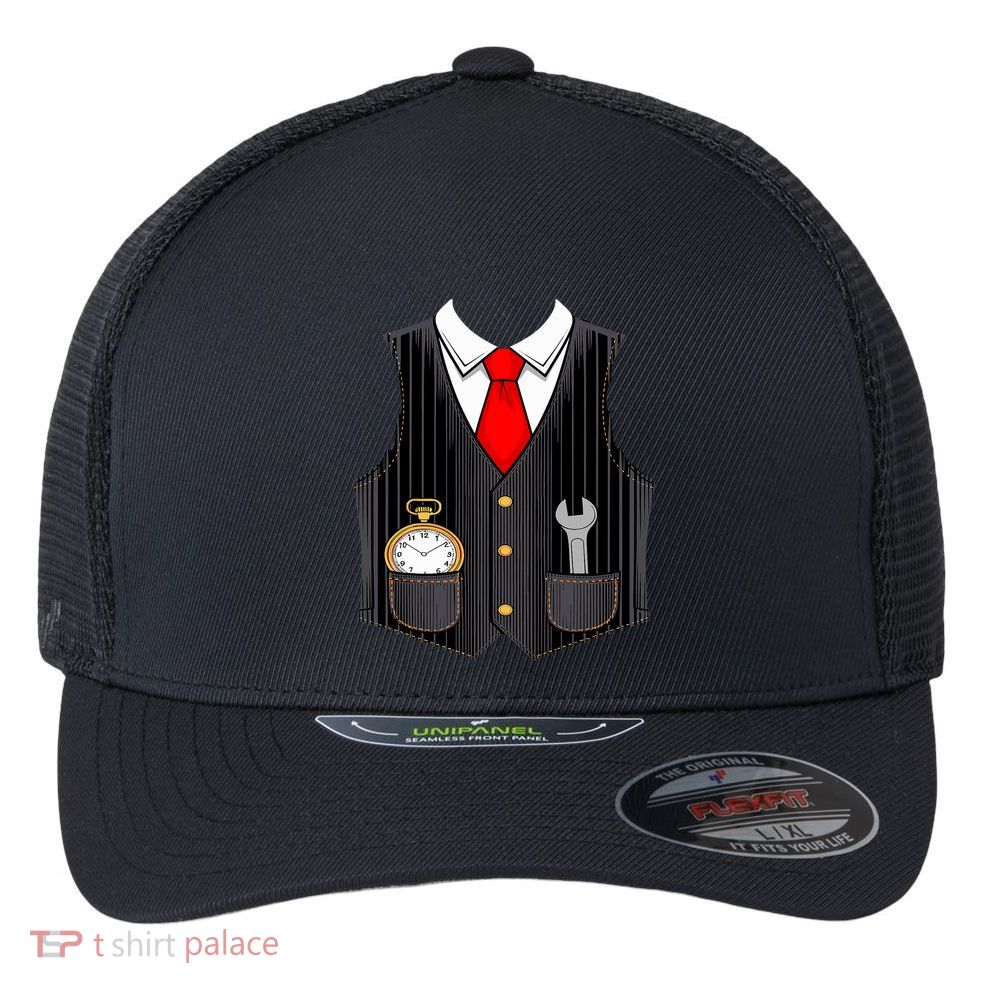 Halloween Train Conductor Costume Flexfit Unipanel Trucker Cap