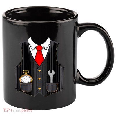 Halloween Train Conductor Costume 11oz C Handle Ceramic Mug